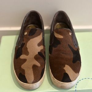 michael michael kors leather loafers (camouflage print)